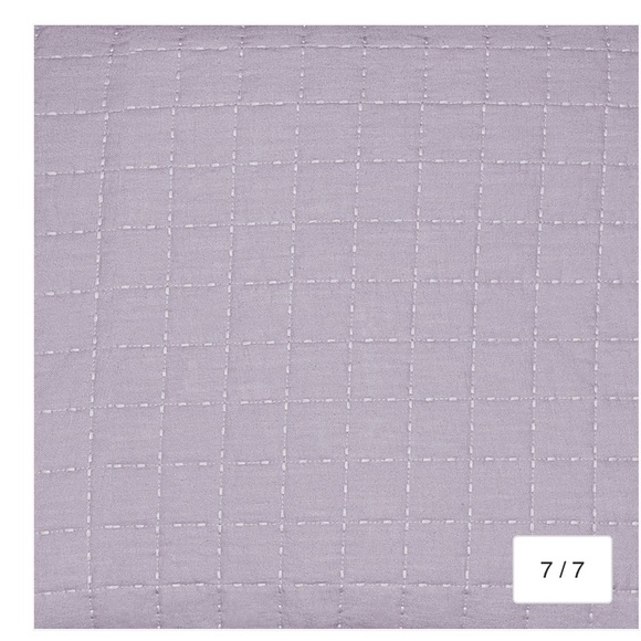 J. Queen New York Caspian Quilted Throw Pillow, Soft Lavender, 20” x 20” NWT - Picture 6 of 6